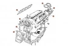 Front + Rear of Engine Gaskets